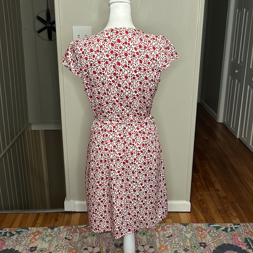 Reformation Brianne Eden Floral Wrap Mini Dress New Size Small - Picture 9 of 12